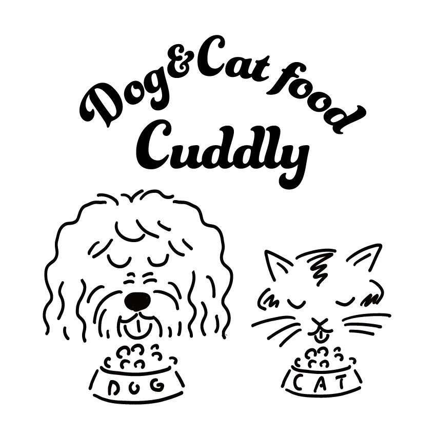 Dog&Cat food Cuddly のロゴ